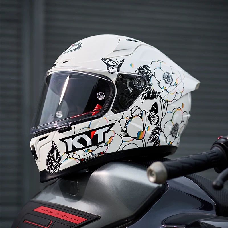 Carbon Fiber Lightweight Motorcycle Helmet - Горячая новинка: Мотошлем Kyt ST из