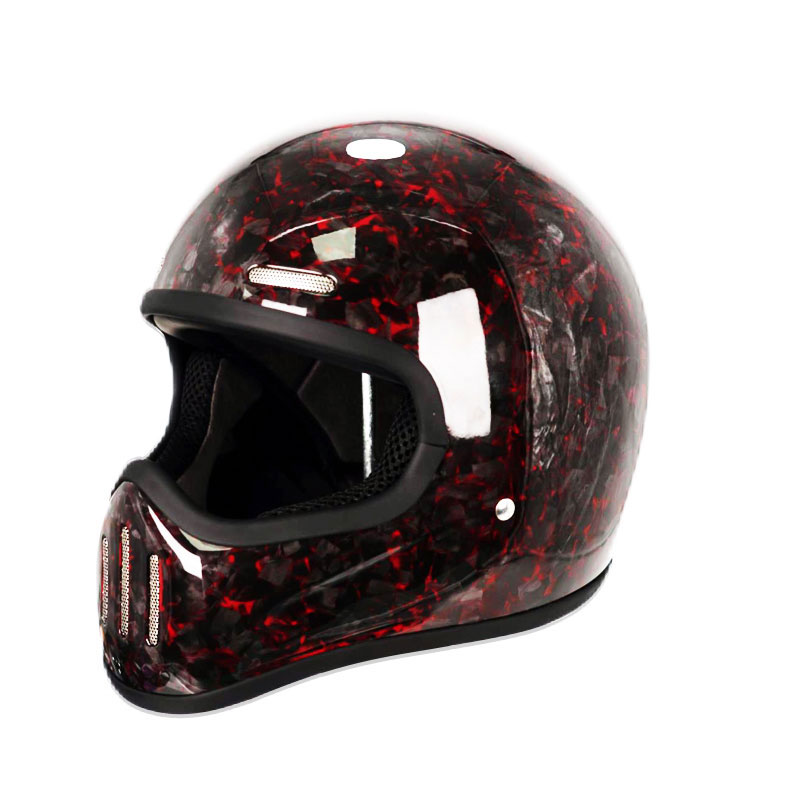 Carbon Fiber Lightweight Motorcycle Helmet - Новый ретро-шлем из углеродного волокна, индивидуальный