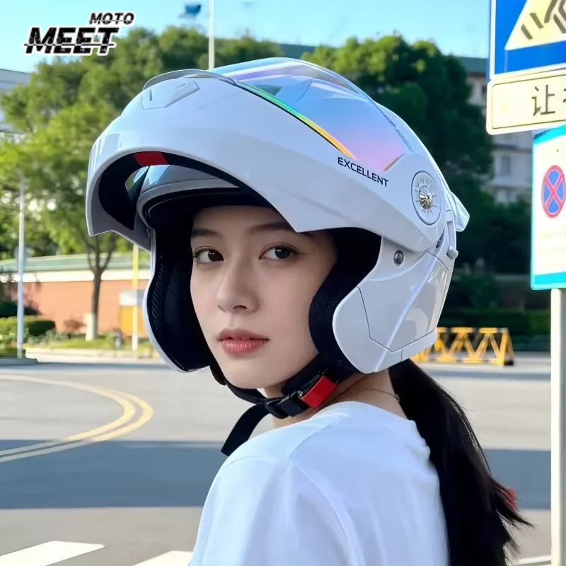 Motorcycle Helmet Inner Sun Visor Lens - Четырехсезонный модульный мотоциклетный шлем с встроенным