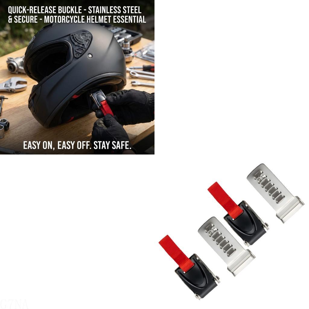 Quick Release Buckle Motorcycle Helmet - Установка пряжки раздела 7 нержавеющих мотоциклетных
