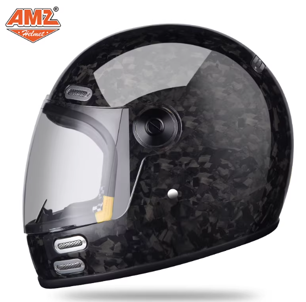 Carbon Fiber Lightweight Motorcycle Helmet - Высокопрочный и легкий шлем с полнолицевой