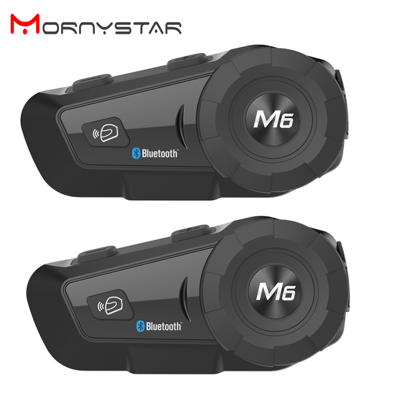 Universal Motorcycle Helmet Intercom Headset - 2 шт. MONYSTAR M6 Plus 1000