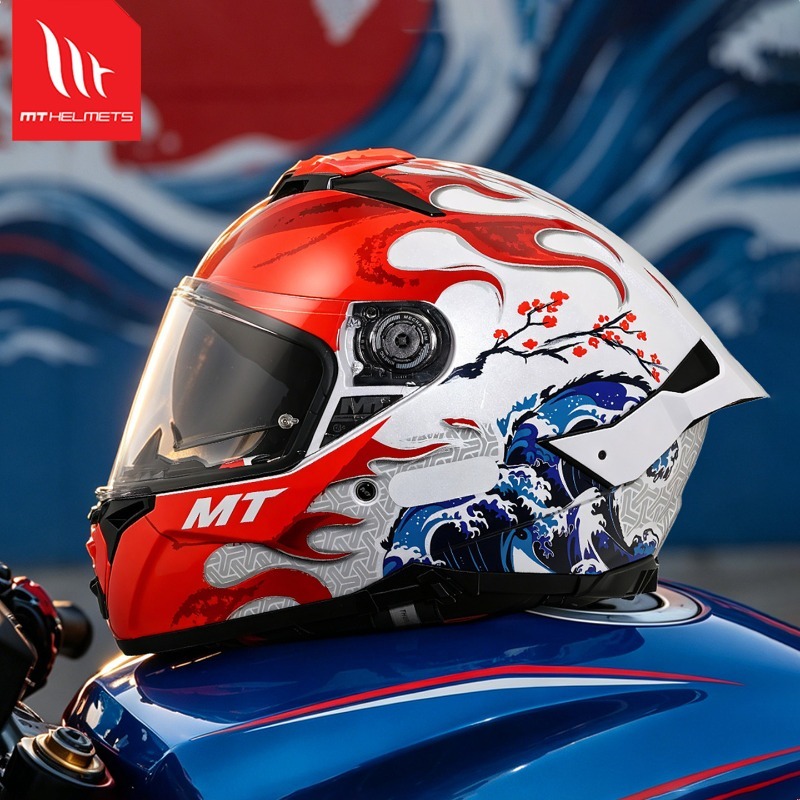 Dual Visor Motorcycle Racing Helmet - НОВЫЕ мотоциклетные шлемы MT Thunder 4SV