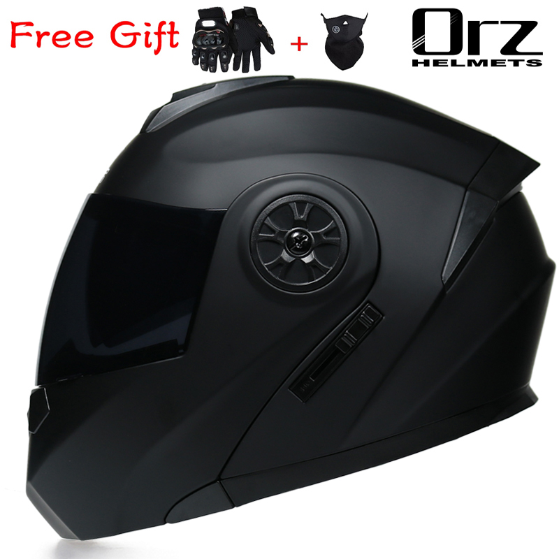 Dual Visor Motorcycle Racing Helmet - Мотошлем ORZ-161: новейшая модель с двойным