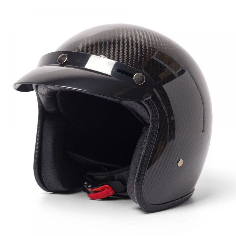 Carbon Fiber Lightweight Motorcycle Helmet - Суперлегкий винтажный шлем из углеродного волокна,