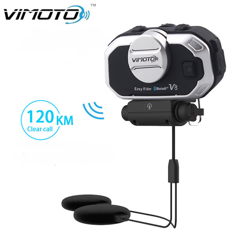 Full Face Motorcycle Helmet With Bluetooth - Vimoto V8 Мотоциклетный шлем Гарнитура Bluetooth
