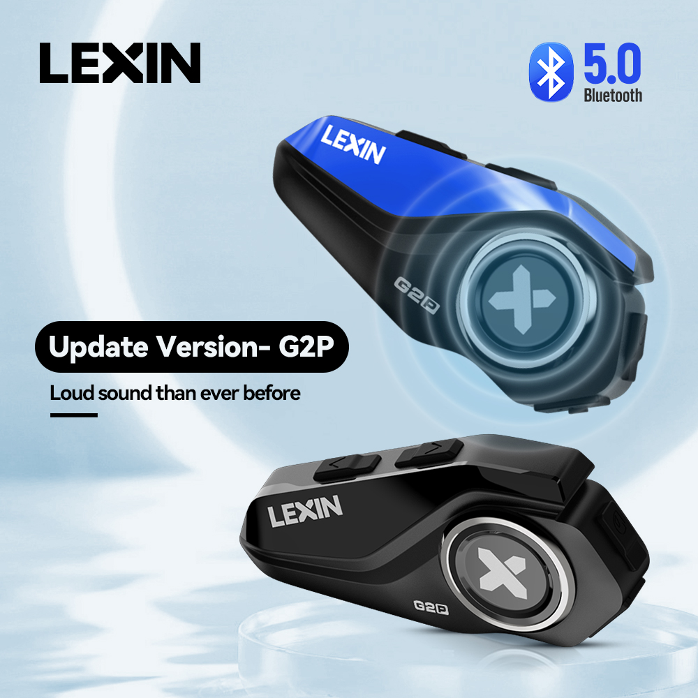 Universal Motorcycle Helmet Intercom Headset - Lexin-G2P Мотоциклетный шлем Bluetooth-домофон до пары