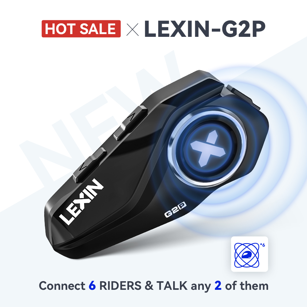 Full Face Motorcycle Helmet With Bluetooth - Lexin G2P мотоциклетный шлем, Bluetooth-гарнитуры, связь