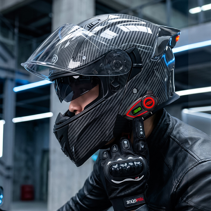 Modular Flip Up Motorcycle Helmet Dot Approved - Мотошлемы из материала ABS с двойным