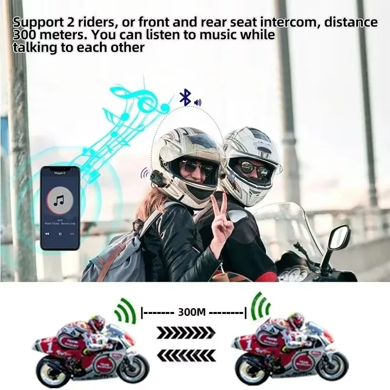 Мотоциклетная интерком-гарниту – обзор и цена Full Face Motorcycle Helmet With Bluetooth