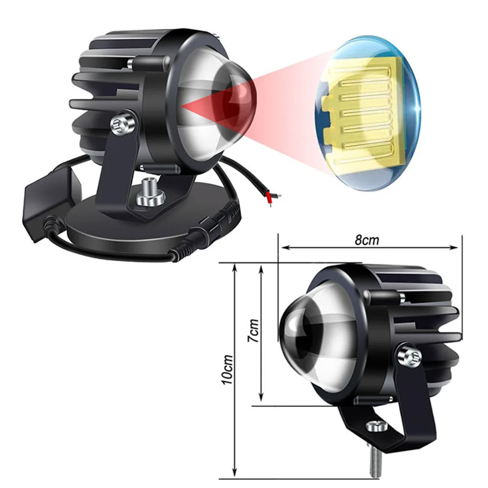 Проектор для мотоцикла, Лазерн – обзор и цена Universal Motorcycle Led Headlight Projector