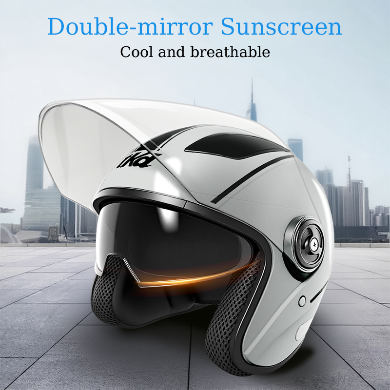 Мотоциклетный модульный шлем с – обзор и цена Dual Visor Motorcycle Racing Helmet