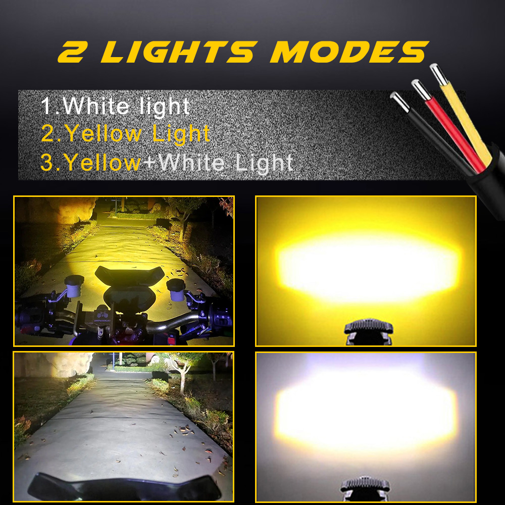 Дополнительные светодиодные фа – обзор и цена Universal Motorcycle Led Headlight Projector