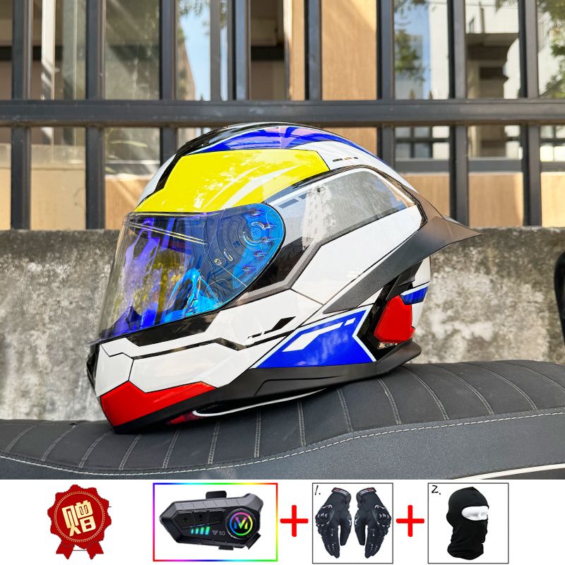 Мотоциклетный шлем ORZ с Bluet – обзор и цена Full Face Motorcycle Helmet With Bluetooth
