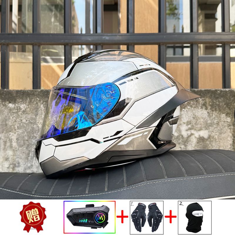 Мотоциклетный шлем ORZ с Bluet – обзор и цена Full Face Motorcycle Helmet With Bluetooth