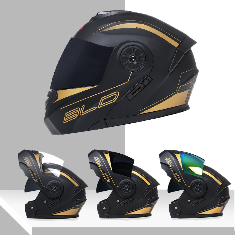 Шлем с двумя линзами, модульны – обзор и цена Dual Visor Motorcycle Racing Helmet