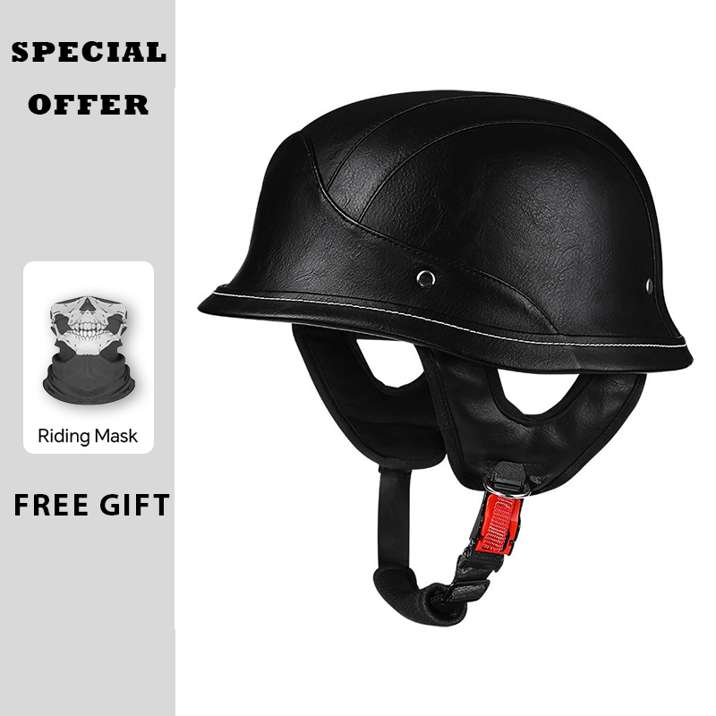 Кожаный полушлем, винтажные мо – обзор и цена Vintage Open Face Retro Helmet