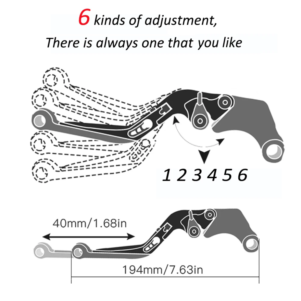 Регулируемые складные выдвижны – обзор и цена Cnc Aluminum Adjustable Brake Clutch Levers