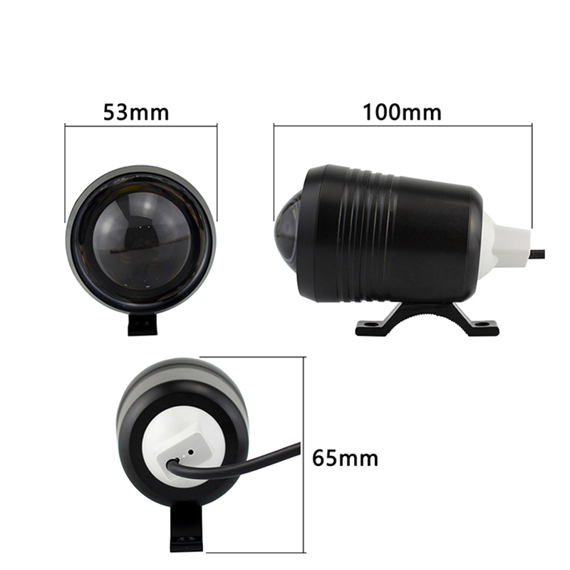 Внешняя мотоциклетная фара U2, – обзор и цена Universal Motorcycle Led Headlight Projector