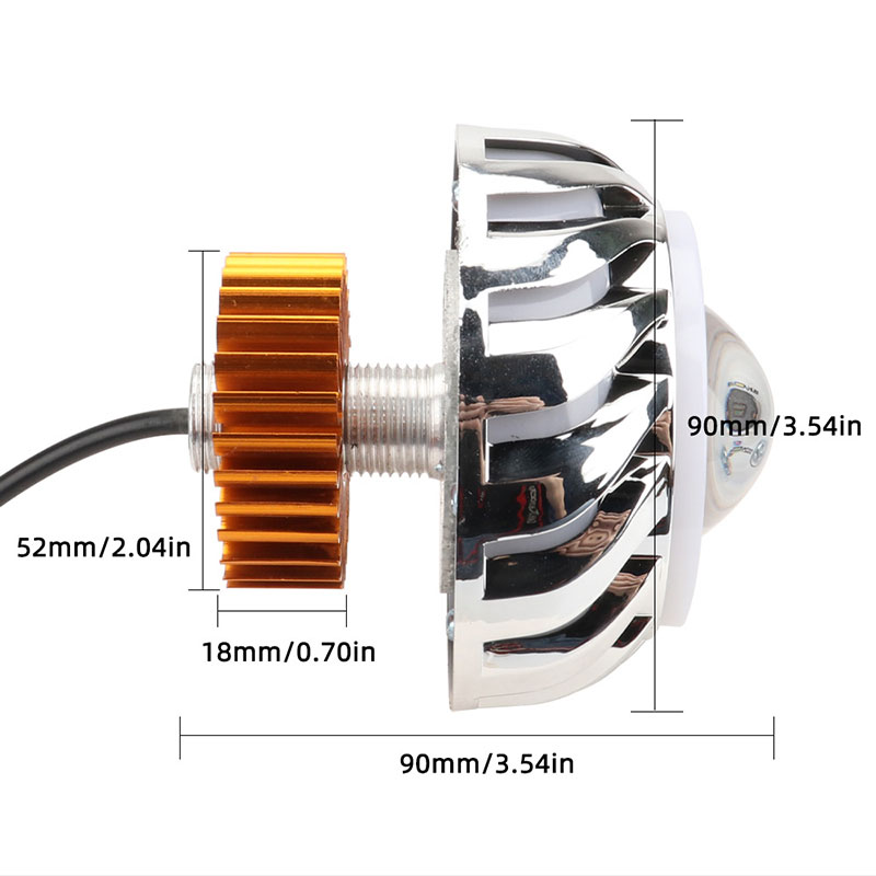 1 шт. Мотоциклетная фара с дво – обзор и цена Universal Motorcycle Led Headlight Projector