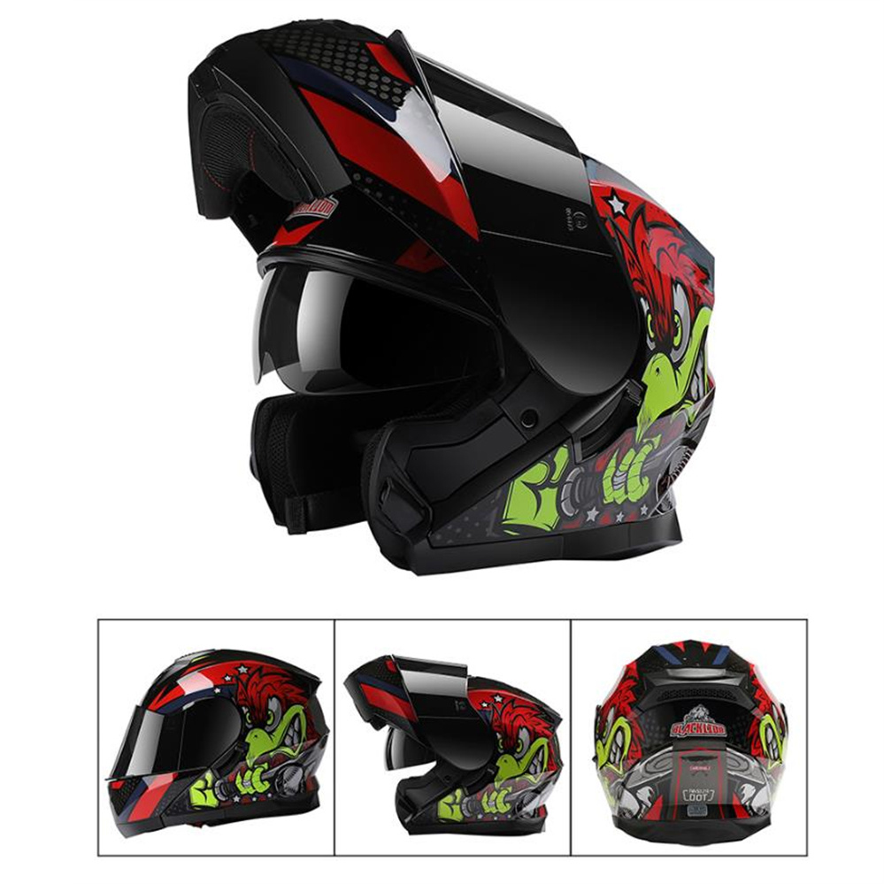 Полнолицевой мотоциклетный шле – обзор и цена Dual Visor Motorcycle Racing Helmet