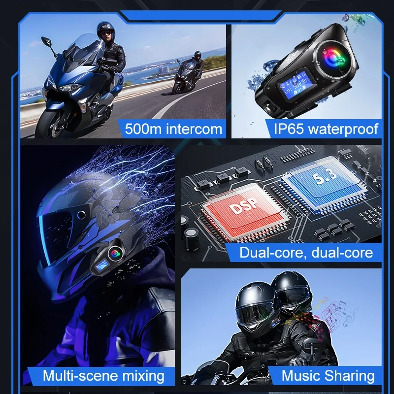 Гарнитура для мотоциклетного ш – обзор и цена Full Face Motorcycle Helmet With Bluetooth