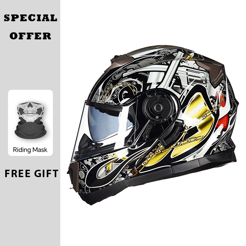 Мотоциклетные шлемы, модульный – обзор и цена Modular Flip Up Motorcycle Helmet Dot Approved
