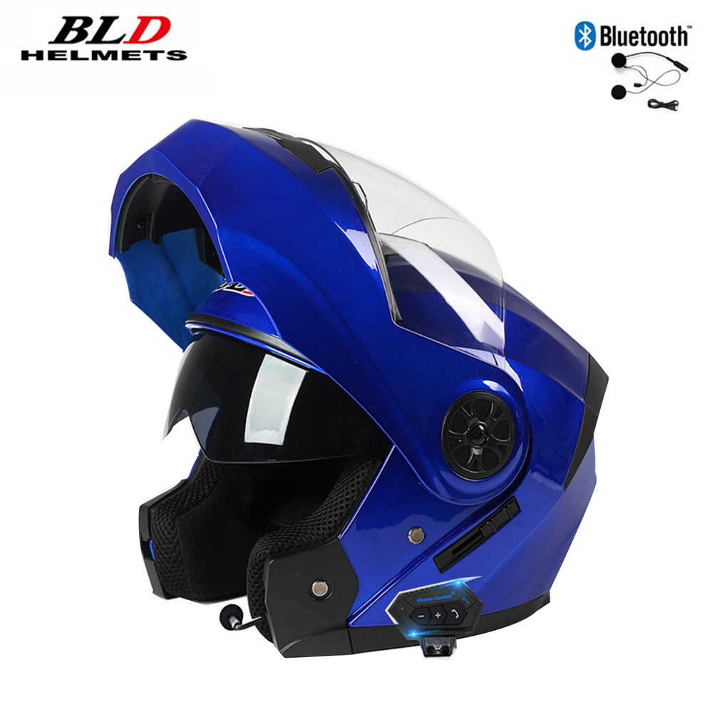 Двойной козырек, Bluetooth-шле – обзор и цена Full Face Motorcycle Helmet With Bluetooth