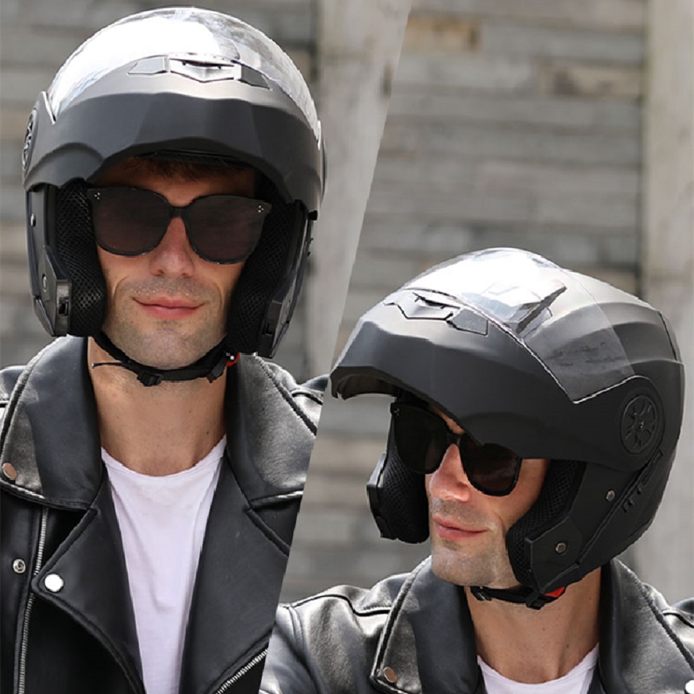 Двойной козырек, Bluetooth-шле – обзор и цена Full Face Motorcycle Helmet With Bluetooth