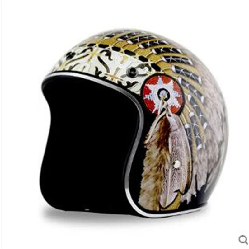 2025 Новый ретро винтажный мот – обзор и цена Vintage Open Face Retro Helmet