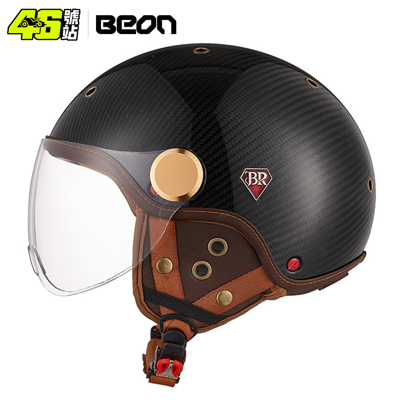 BEON Новое поступление BR13 ле – обзор и цена Carbon Fiber Lightweight Motorcycle Helmet