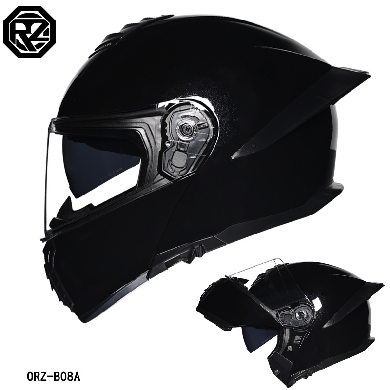 Мотошлем ORZ с двойным визором – обзор и цена Modular Flip Up Motorcycle Helmet Dot Approved