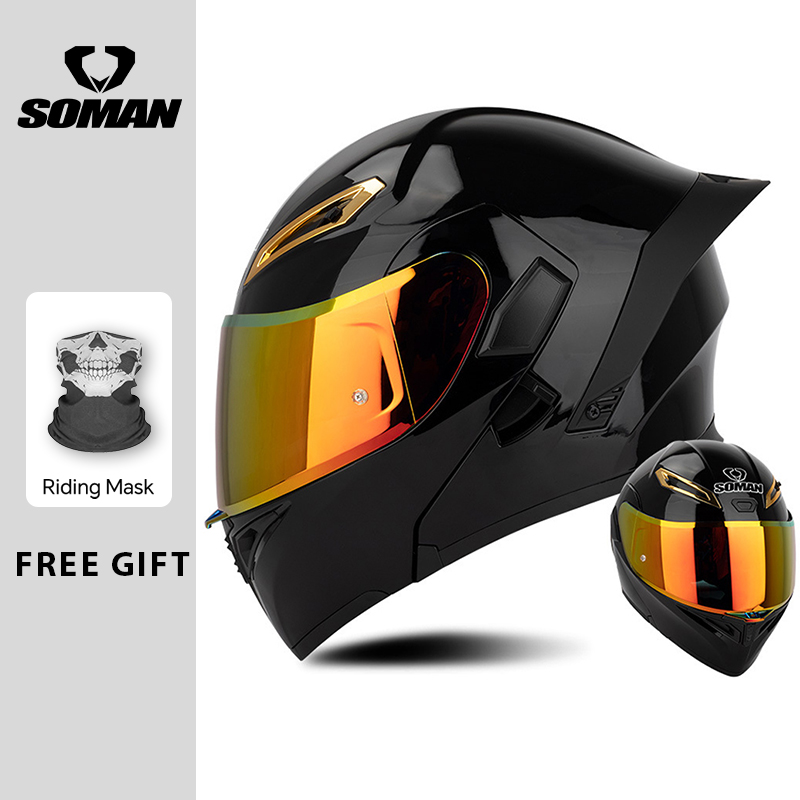 Унисекс, одобренный DOT, откид – обзор и цена Dual Visor Motorcycle Racing Helmet