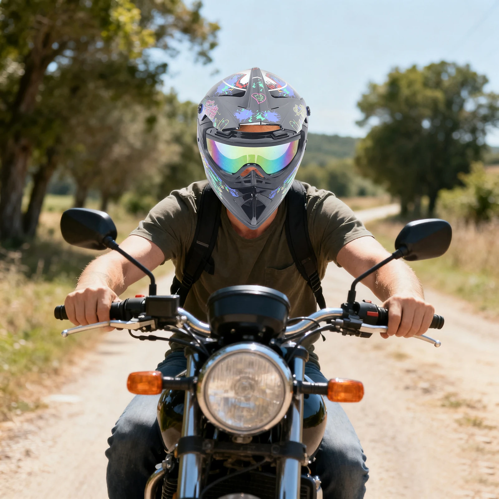 Комплект для мотокросса: шлем  – обзор и цена Off Road Motocross Helmet Goggles Set