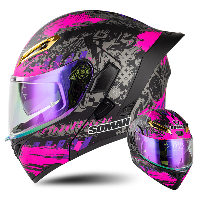 Мотоциклетный шлем с двойным о – обзор и цена Modular Flip Up Motorcycle Helmet Dot Approved