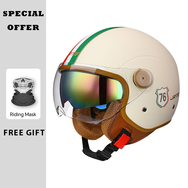 Ретро TT&CO мотоциклетные шлем – обзор и цена Vintage Open Face Retro Helmet