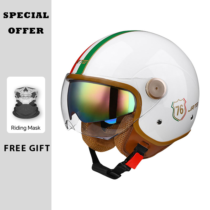 Ретро TT&CO мотоциклетные шлем – обзор и цена Vintage Open Face Retro Helmet