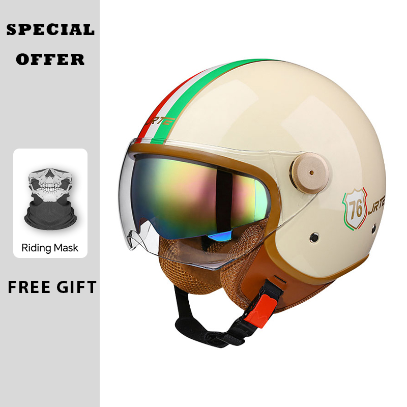 Ретро TT&CO мотоциклетные шлем – обзор и цена Vintage Open Face Retro Helmet