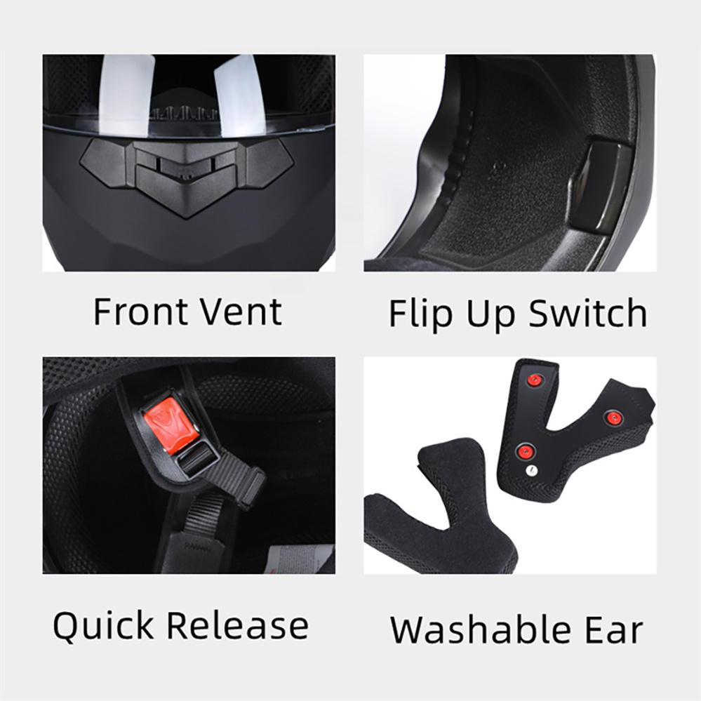 Модульный мотоциклетный шлем с – обзор и цена Motorcycle Helmet Inner Sun Visor Lens