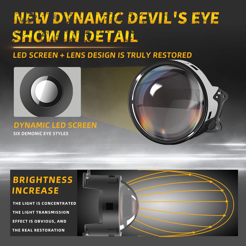 2 шт., светодиодные фонари с д – обзор и цена Universal Motorcycle Led Headlight Projector