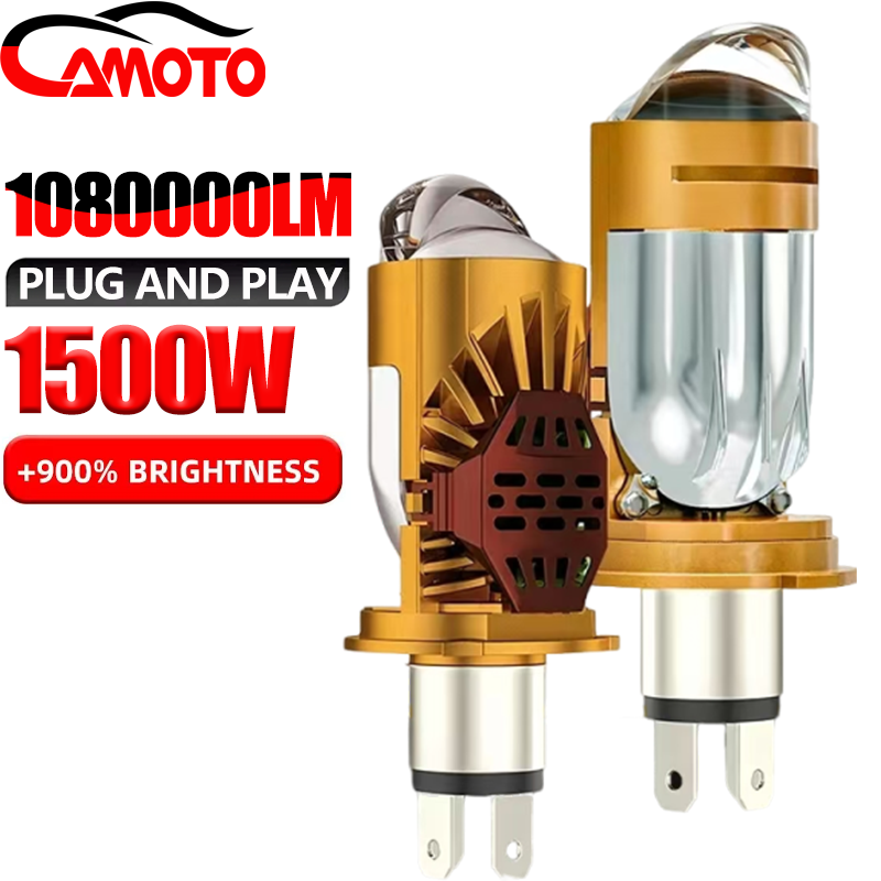 CAMOTO Двухсветодиодный линзов – обзор и цена Universal Motorcycle Led Headlight Projector