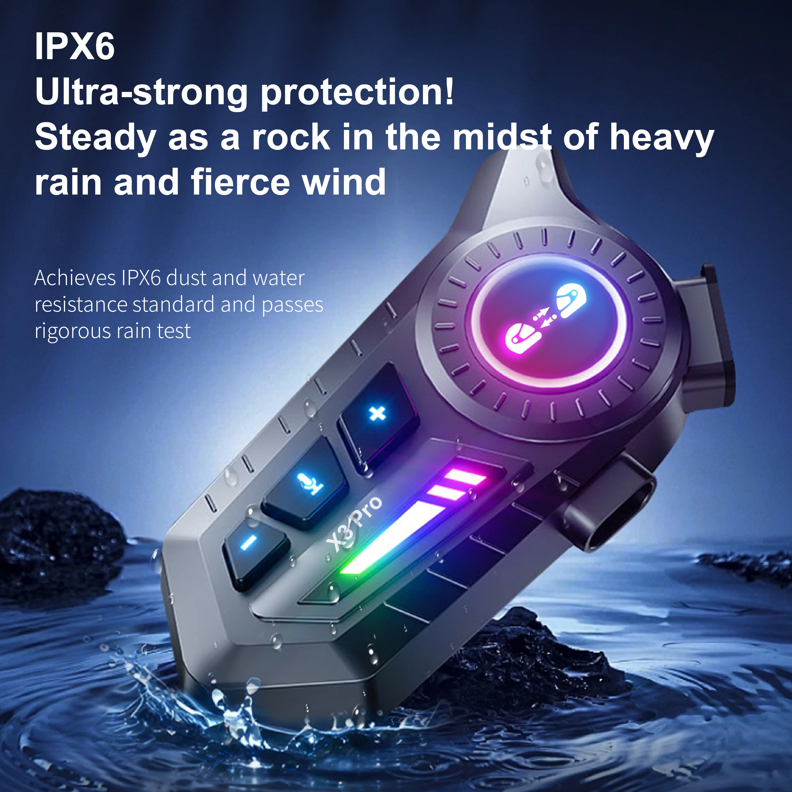 1/2 шт. X3Pro Bluetooth 6.0 мо – обзор и цена Universal Motorcycle Helmet Intercom Headset