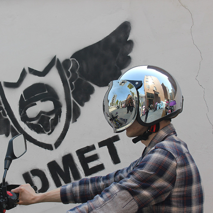 Мотоциклетный шлем с открытым  – обзор и цена Vintage Open Face Retro Helmet