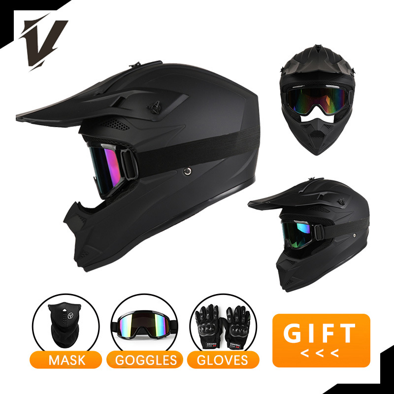 Комплект мотоциклетного шлема  – обзор и цена Off Road Motocross Helmet Goggles Set