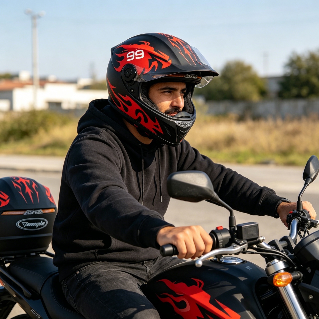 Мотошлем мужской полнолицевой  – обзор и цена Dual Visor Motorcycle Racing Helmet