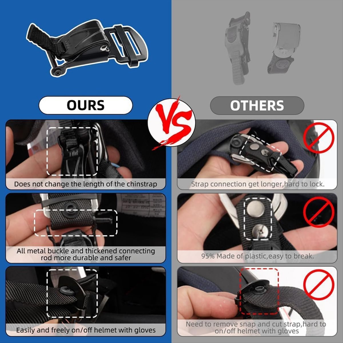 Совместимый комплект для быстр – обзор и цена Quick Release Buckle Motorcycle Helmet