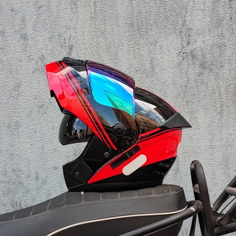 ORZ новейший одобренный DOT бе – обзор и цена Dual Visor Motorcycle Racing Helmet
