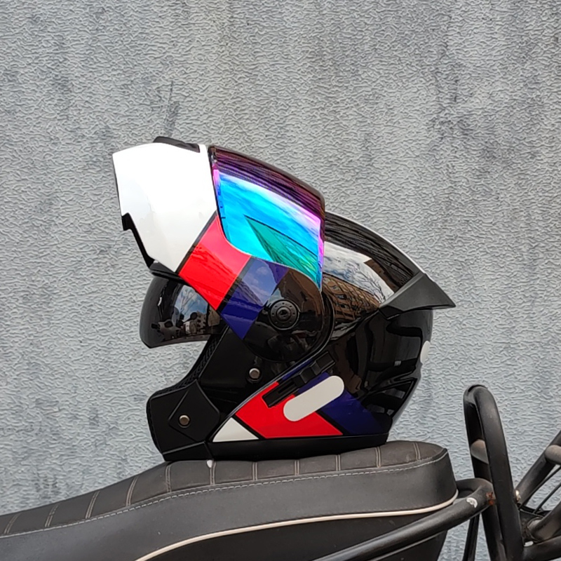 ORZ новейший одобренный DOT бе – обзор и цена Dual Visor Motorcycle Racing Helmet