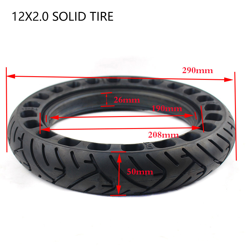 12-дюймовая цельнолитая шина 1 – обзор и цена Scooter Parts