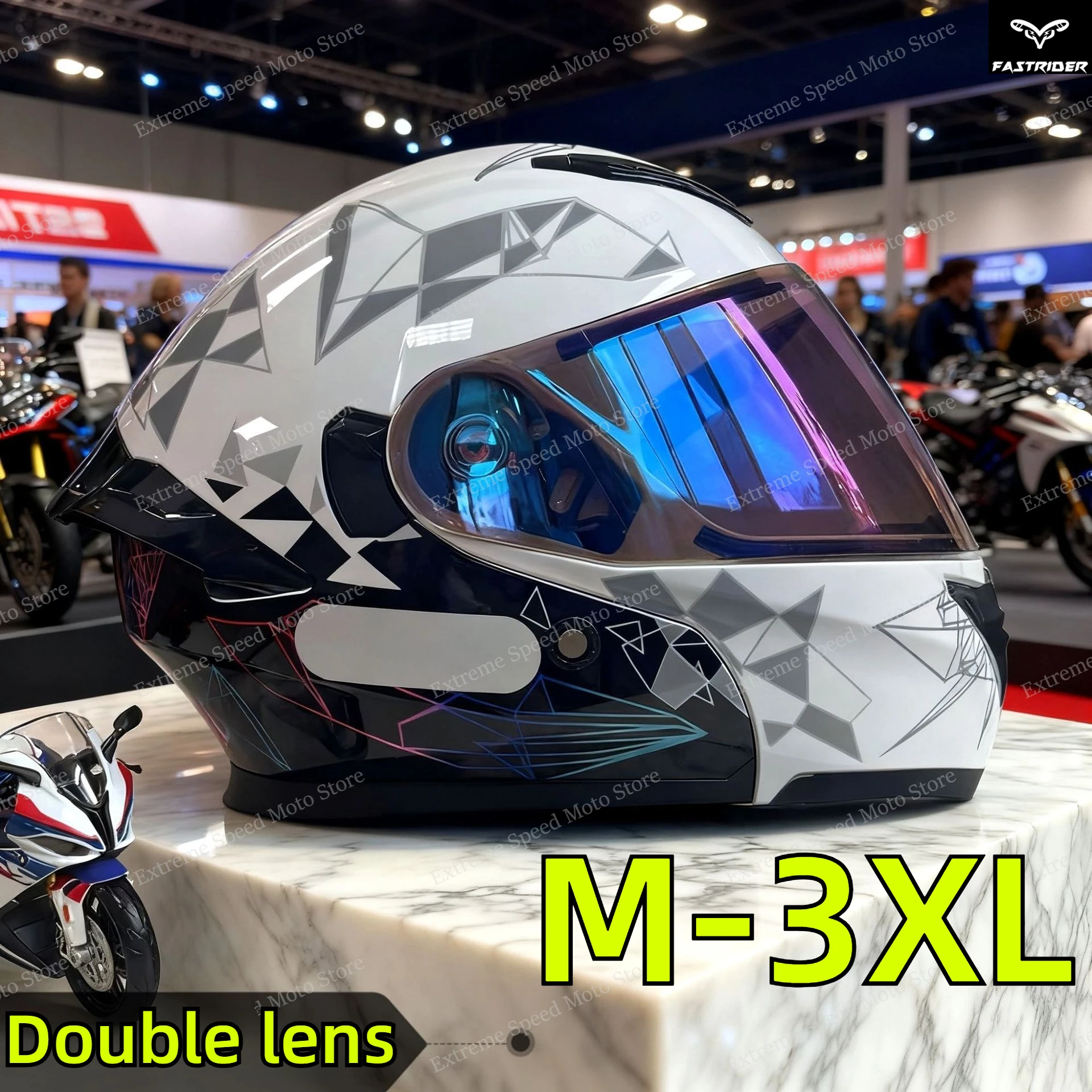 Сертифицированный модульный мо – обзор и цена Dual Visor Motorcycle Racing Helmet